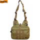 
LooYoo A13 Military Fan Outdoor Tactical Saddle Bag Shoulder Bag Sports and Casual Chest Bag Handheld Multifunctional Bag 1050D Nylon Khaki