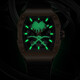 Bugatti (BONEST GATTI) Phantom Series German Hollow Men's Watch Barrel Automatic Mechanical Watch Valentine's Day Birthday Gift BG9904-A1 Dark Green