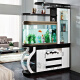 
Pu Lian partition screen modern simple entrance cabinet with fish tank living room modern simple partition cabinet room hall cabinet double-sided cabinet wine cabinet shoe cabinet screen partition 3895 assembly frame structure