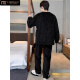 
Modal men's pajamas coral velvet autumn and winter plus velvet thickened men's men's winter warm flannel home clothing set #XX-3882 thick model standard XL[126-150]