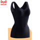 
Cat Man (MiiOW) shaping body vest for women without marks, breast straps, no wear bra, large size belly, small belly body shaping jacket, khaki L