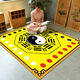 Miaopule Tai Chi Bagua Diagram Floor Mat Living Room Coffee Table Blanket Thickened Gang Blanket Household Yin and Yang Innate and Acquired Large Area Black and White Tai Chi 80*80 Miles