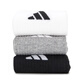 
Adidas (adidas) men's socks and women's socks 2025 summer new sports and casual socks fitness training breathable wear-resistant mid-tube socks JC9272/black, white and gray mid-tube/three pairs [M]Suggested shoe size: 39-42/24-26cm