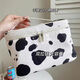 Gu Ruiniao Gray and White Plaid Cosmetic Bag Portable Outing Large Capacity High-Looking Dirty-Resistant Waterproof Toiletries Bag Cosmetic Storage Bag Gray and White Plaid Bear