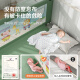M-CASTLE crib fence baby bed anti-fall guardrail children's bedside anti-fall bezel anti-pinch seamless anti-suffocation ice green single-sided installation 2.0 meters