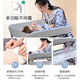 Jingyouyu baby care table portable multi-functional operating table foldable bathing baby bed diaper-changing touch table, ancient castle gray can be lifted, storage basket + clothes rail + storage rack + three-speed adjustment