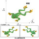 Oenux Simulation cognitive grenouille jouet solide enfant de poupée pour enfants Small Ornaments Bullfrog Frog Frog Bullfrog Frog Toad 1429 Africain Reed Frog