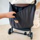 CLCEY baby stroller storage bag, out-and-out bottle and diaper storage bag, stroller storage bag, black