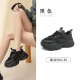 Zapatos de papá dadong zapatos para mujeres 2025 Nuevo invierno moda de moda plana