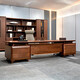 Hanjitangyu New Chinese style solid wood boss table office desk and chair combination simple president table high-end desk office furniture 3.2 meters boss table