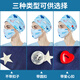汁寒磐 手术室护士帽女纯棉可爱印花医生牙科口腔美容院手术帽薄款透气 12113 无扣-可调节