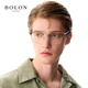 Bolon Tyrannosaurus-Brille Wang Hedi Das gleiche 25-jährige neue Produkt Myopia Gläsers Rahmen Titanium Augenbrauenrahmen kann mit BA7009 B15 Mattschwarz Silber/Halbgloss mattes schwarzes Einzelrahmen abgestimmt werden