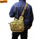 
LooYoo A13 Military Fan Outdoor Tactical Saddle Bag Shoulder Bag Sports and Casual Chest Bag Handheld Multifunctional Bag 1050D Nylon Khaki