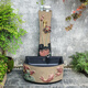 Zhishi New Chinese Vertical Faucet Outdoor Courtyard Mop Pool Villa Garden Column Anti-freeze Crack Floor-standing Water Hydrant Watering Flowers W017-2 Yuyue Lotus Pond Mop Pool Model B