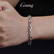 GsunG platinum men's bracelet PT950 cross buckle bracelet platinum women's O-shaped bracelet platinum PT950 bracelet priced by the gram