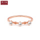 Chow Tai Fook's Heart Song by the Seine: A Girl's Feelings 18K Gold and Pearl Ring No. T7629611