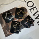 托托贴贴 星星夹子 水钻五角星发夹bb夹前额后脑勺碎发夹子刘海夹SN9274 L051水钻五角星BB夹 四色各一