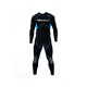 WaterFun Water Fun Wetsuit Women's Wetsuit Men's Professional Deep Diving Rescue Wet Suit Coldproof Warm Swim Suit Surf Suit Blue Black M