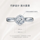DR Proposal Diamond Ring Platinum BELIEVE Simple Luxury Kiss in the Snow Holiday Gift Total Approximately 28 Minutes 18 Points H Color SI1-Platinum