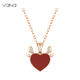 Vana Yi Lu has you 18K necklace for women Christmas Eve Christmas gift for girlfriend and wife. I have you all the way 18K pendant + silver chain