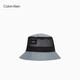 Calvin KleinJeans men and women simple ck mesh splicing adjustment drawstring outdoor fisherman hat gift K510466 PN6-Black and gray splicing One size OS