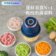 Royalstar garlic beater electric garlic pounder household garlic artifact meat grinder baby food supplement cooking machine garlic pounder gilt blue 6-leaf knife + powerful meat grinder