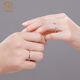 Chinese jewelry birthday gift for girlfriend Couple ring Möbius ring 925 silver men and women live gift for girlfriend