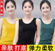 温年 大码吊带背心女200斤外穿胖mm宽松打底上衣内搭 黑色+灰色【纯版背心】 2XL 【建议120-145斤】