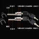 遄运WT9731叶片联动锁文件铁皮柜锁钢制抽屉档案柜锁三连抽屉柜锁 WT:9731A长款横插