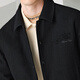 Tanzen mit der Wolf [unten] Jacke Herren Technologie Verriegelung Woll Revers 2025 Frühling warme Herrenjacke Down Black XL 180
