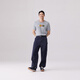 Levi's Silber Label Serie Sommer Herren American Retro Mode gedrucktes T-Shirt Super Old entfernt grau 16143-1585 m