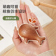
Original Heart Wood Fish Unzipping Artifact Solid Wood Small Wood Fish Office Desktop Ornament Children's Birthday Gift Girls Boys Friends Wood Fish - Ebony Wood + Maple Wood