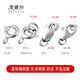 Vinasi 925 silver pearl necklace buckle silver bracelet accessories joint button buckle spring lobster head lock YS689-rose gold bold QQ buckle 6mm+ ring