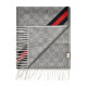Gucci GUCCI unisex light gray spliced ​​wool scarf 5706033GB181768 birthday gift for boyfriend or girlfriend