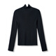 Yunshang Life [vinyl base shirt] 100% wool seamless integrated slim sweater top 2024 winter Z9926 black 48 3-strand 100% wool M