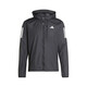 
Adidas men's jacket spring and summer thin fashion versatile sports running slim hooded windproof jacket IN1483 black L