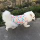 宠物大狗衣服中大型犬透气防掉毛防晒网纱萨摩金毛夏季薄款背心裙 粉色彩虹(不退不换) 110码(胸围9756-70斤左右)
