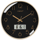 
Compas wall clock radio clock 2025 living room watches stylish simple calendar office examination room school automatic timing flash gold 14-inch 6219 radio clock (diameter 35 cm)