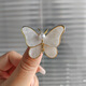 SNQP 3rd anniversary limited edition 2000 copies 2025 new Swarovski butterfly brooch for women sweet white