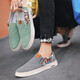 
Citron Pavilion Beijing Canvas Shoes Men's Shoes 2025 New Summer Casual Canvas Shoes Thousand-layer Sole One-Pin Breathable Thin Style Beige 42 (260mm)