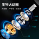 Naiyu wired headphones in-ear TYPC noise reduction mobile phone is suitable for OPPO Huawei vivo glory iPhone Apple headset game Xiaomi Knight Black-3.5mm round hole