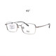 
Yishilu Yishilu lens myopia glasses with diamond crystal film / A4 anti-blue light can be used for lenses for men and women. Metal full frame KB12116C51 silver frame with diamond crystal film