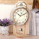 Power Power Creative Mur Corloge moderne et simple décorative Horloge européenne Mur Home Home atmosphérique Quartz Clock 16 pouces Golden Flat Swing 6173