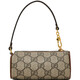 Gucci Gucci Femenino clásico Presbiteriano GG Mango entrelazado Bolso de hombro Ebony 726687 Fabnf 9855 TU