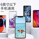 惠舟 手机防水袋防水套 大号可触屏游泳户外挂脖透明潜水套 手机气囊泳包温泉水下拍照雨天手机防雨套 【大号防水袋*透黑款】6英寸以下通用型