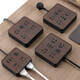 Gongya wood grain storage cable socket usb plug-in multi-porous Type-C charging plug-in board with wire college dormitory plug-in board home office reel coil drag board 854 (4 plug-in + 3 USB) 0.8 meters