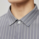 
Jinba Men's Clothing (K-Boxing) Cotton Business Casual Stripes Fit Men's Spring and Autumn Long Sleeve High-end Shirt HAGT1396-Pictures do not match the actual objects Zhongyan Gray M