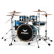 
Bullfighter (Bullfighter) paint player drum set adult children professional jazz drum performance percussion instrument dark blue 5 drum 4 cymbals (painted style)