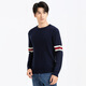 Langdeng Men's Cardigan 2024 Осень и зима Новая повседневная универсальная круглая шея теплый вязаный свитер Mened Grey XL (180/96A)