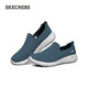 Skechers men's shoes for summer breathable thin one-foot step-sneaking shoes soft sole sneakers outside casual shoes 54609